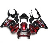 0157 Fairing Kawasaki Ninja 250 Ex250R 08 09 10 11 12 Elf Black Red